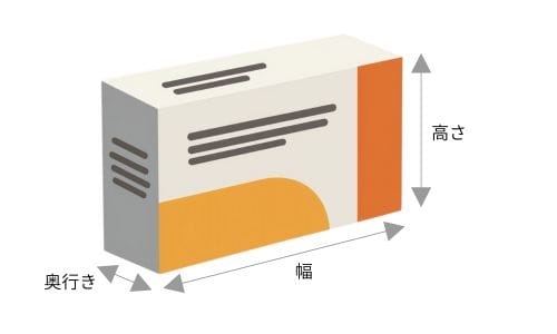 紙袋のサイズ説明