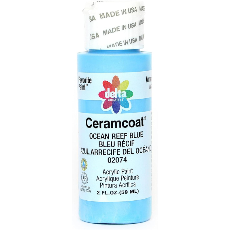 プラッド アクリル絵具 セラムコート オーシャンリーフブルー CE-2074 2oz.(59ml) 1個(ご注文単位1個)【直送品】