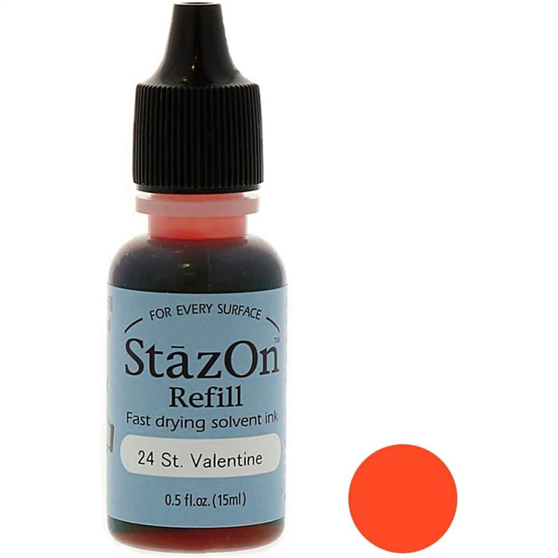 ツキネコ ステイズオン インカー オールマイティーインクパッド 金属 プラスチック 皮革 15ml St.Valentine 1個(ご注文単位1個)【直送品】