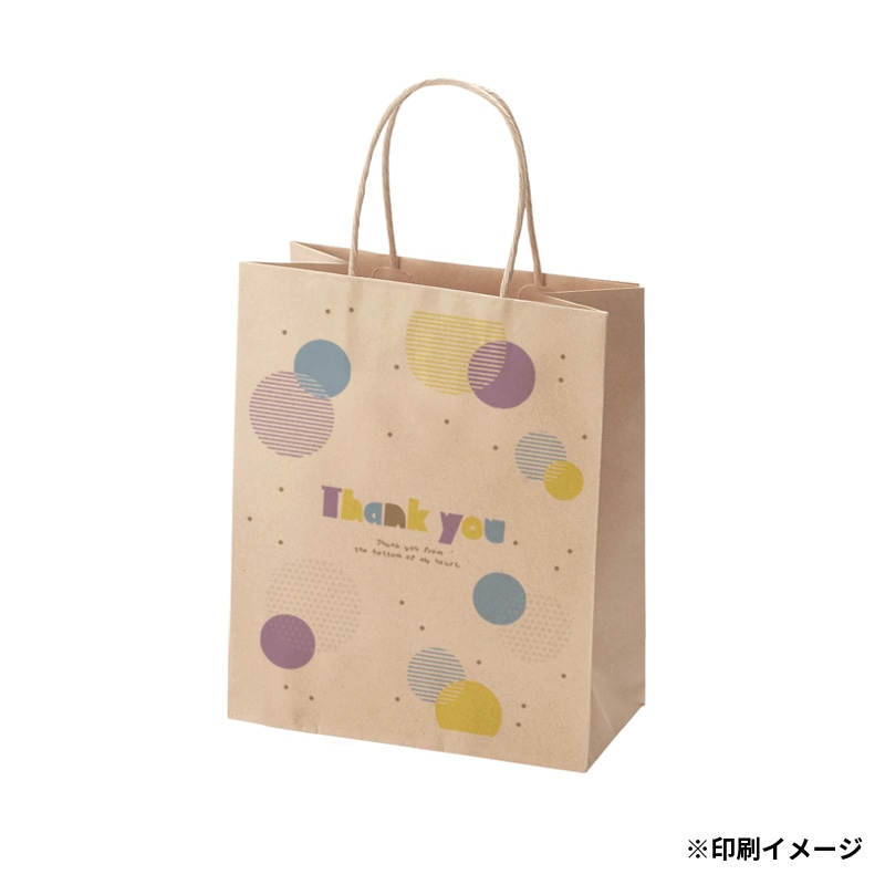 【オリジナル印刷】特注小ロットスムースバッグ　22－12 フルカラー片面印刷 未晒無地500枚