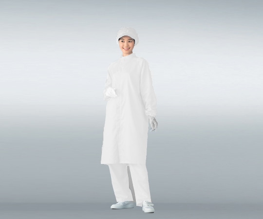 アズワン 無塵衣AS207C(男女兼用コート) ホワイト S AS207C S 1着(ご注文単位1着)【直送品】