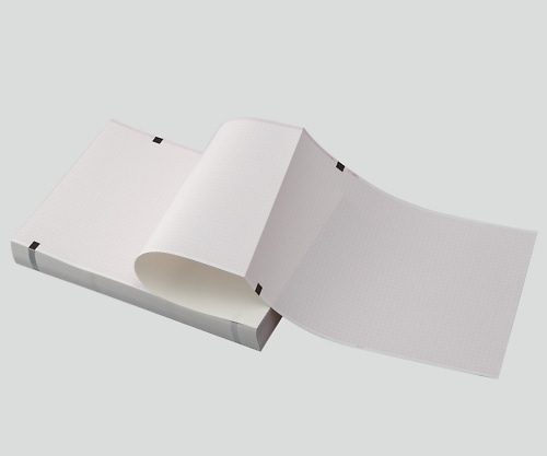 アズワン 心電図用記録紙(折り畳み型) 110mm×140mm×20m 1箱(10冊入) CQW110-2-140 1箱(ご注文単位1箱)【直送品】