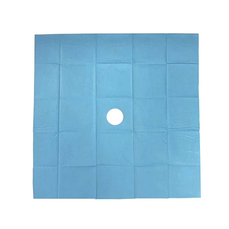 ナビス（アズワン） プロシェア滅菌ドレープ 450×450mm 1袋（10包入）　4545(穴有り)Q/B 1袋（ご注文単位1袋）【直送品】