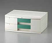 ナビス(アズワン) トレイBOX(鍵付) A3用グリーン 470×360×205mm 304H 1個(ご注文単位1個)【直送品】