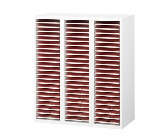アズワン ユニットカルテ整理棚 900×400×1050mm 3列23段 RW4-KT69 1個(ご注文単位1個)【直送品】