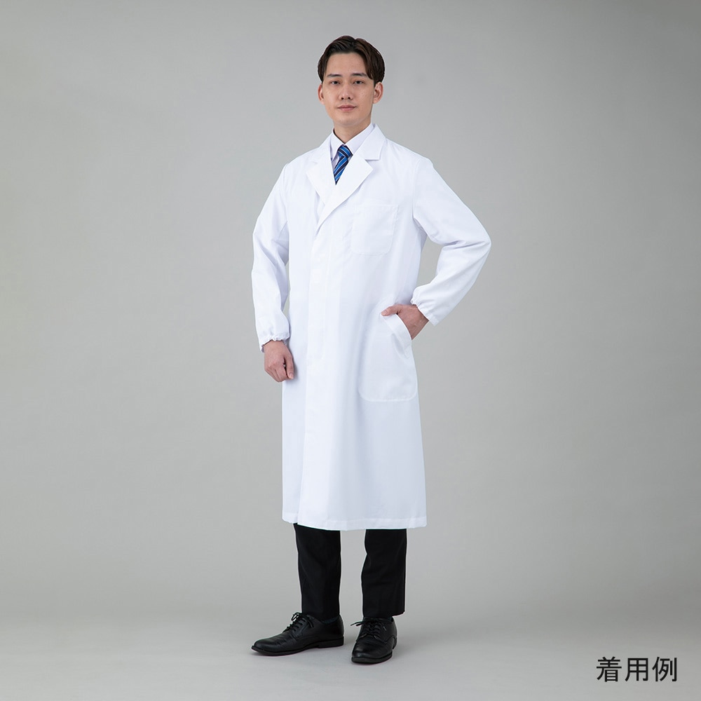 アズワン 快適さわやか白衣(男性用) 3L AS9749-M3L 1枚(ご注文単位1枚)【直送品】