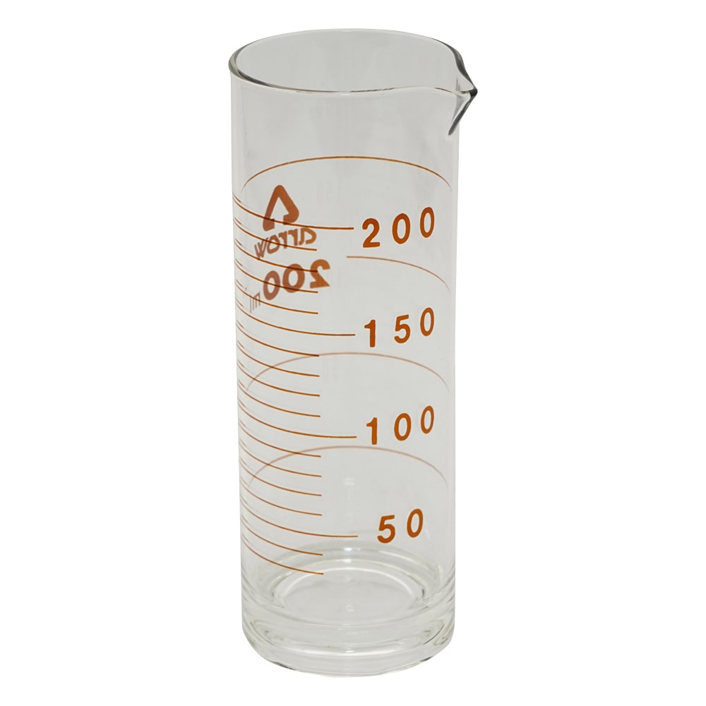 アズワン 液量計(円筒形) 200mL 1個(ご注文単位1個)【直送品】