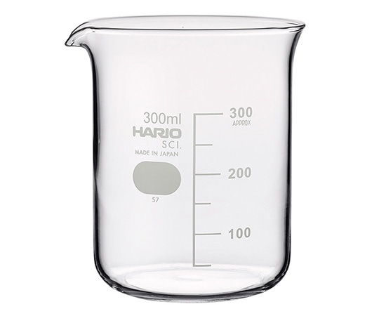 HARIO ビーカー(目安目盛付き) 300mL B-300 1個(ご注文単位1個)【直送品】