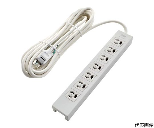 トラスコ中山 電源タップ 3P抜け止め7個口 10M アース/マグネット付 TOT3N-710 1個(ご注文単位1個)【直送品】