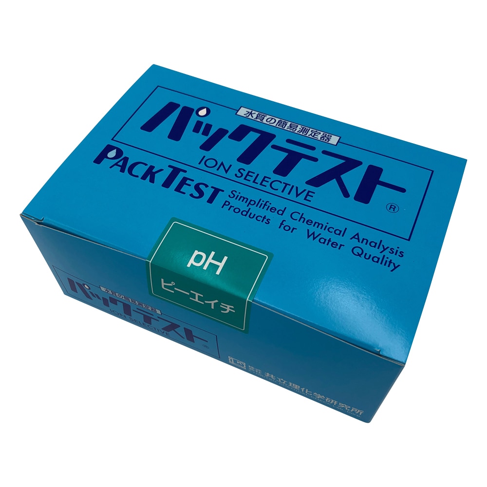 共立理化学研究所 パックテストR (簡易水質検査器具) pH 1箱(5本×10袋入) WAK-pH 1箱(ご注文単位1箱)【直送品】
