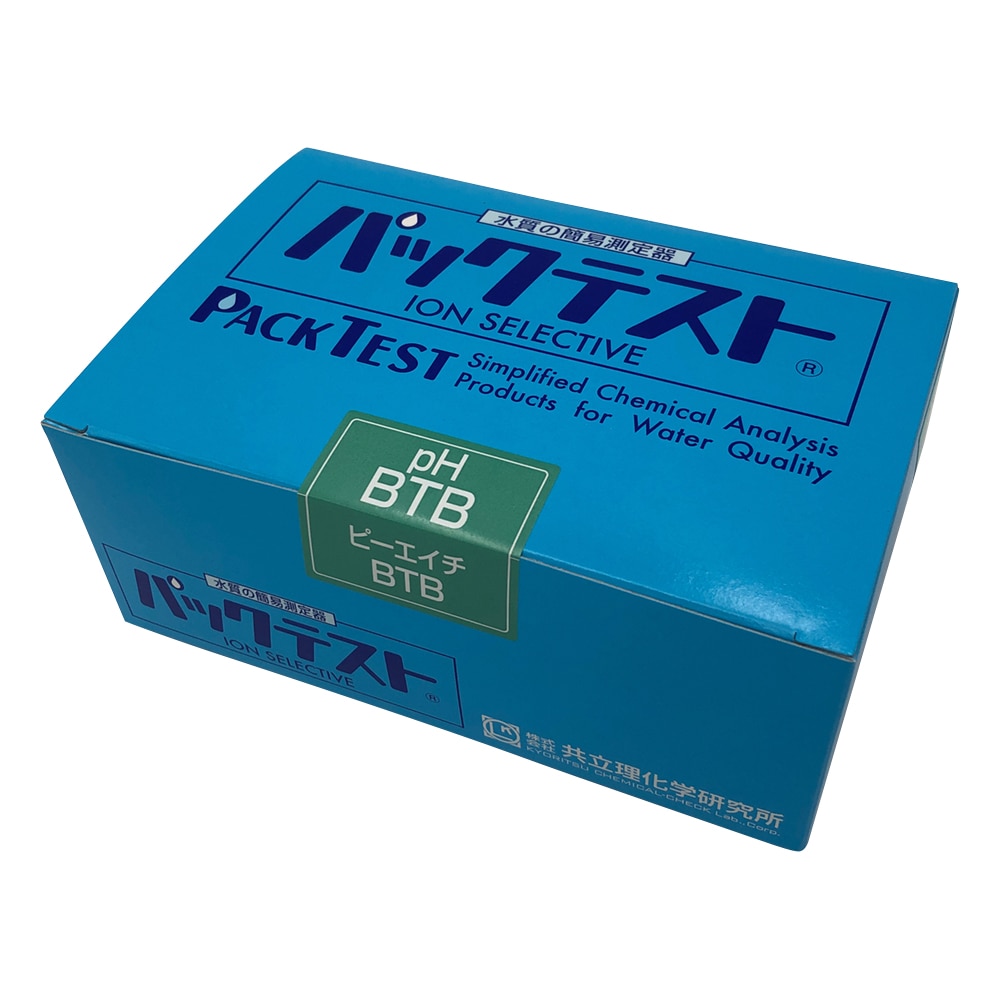 共立理化学研究所 パックテストR (簡易水質検査器具) pH-BTB 1箱(5本×10袋入) WAK-BTB 1箱(ご注文単位1箱)【直送品】