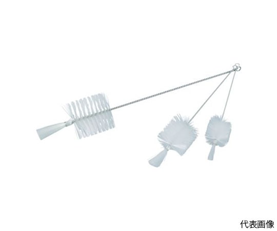 トラスコ中山 理化学ブラシ 瓶洗い用 ナイロン毛 ステンレス柄2号 TBP-S2N 1本(ご注文単位1本)【直送品】