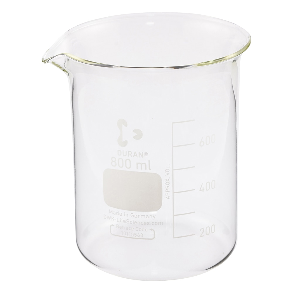 SCHOTT/DURAN ビーカー 800mL 211065305 1個(ご注文単位1個)【直送品】