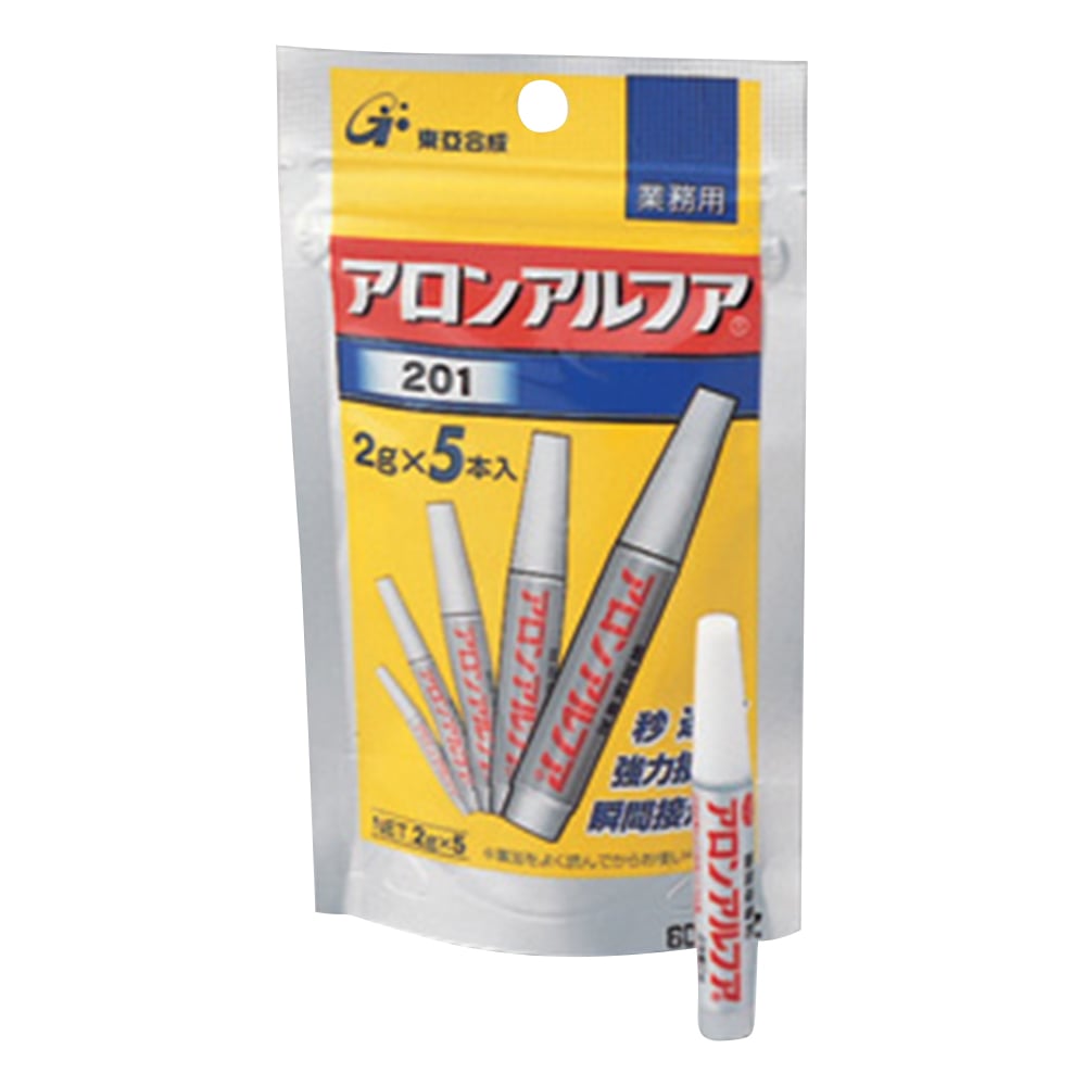 アロンアルフア アロンアルフア(R) 金属・ゴム・プラスチック用 (2gX5)1袋(5本入) #201 1袋(ご注文単位1袋)【直送品】