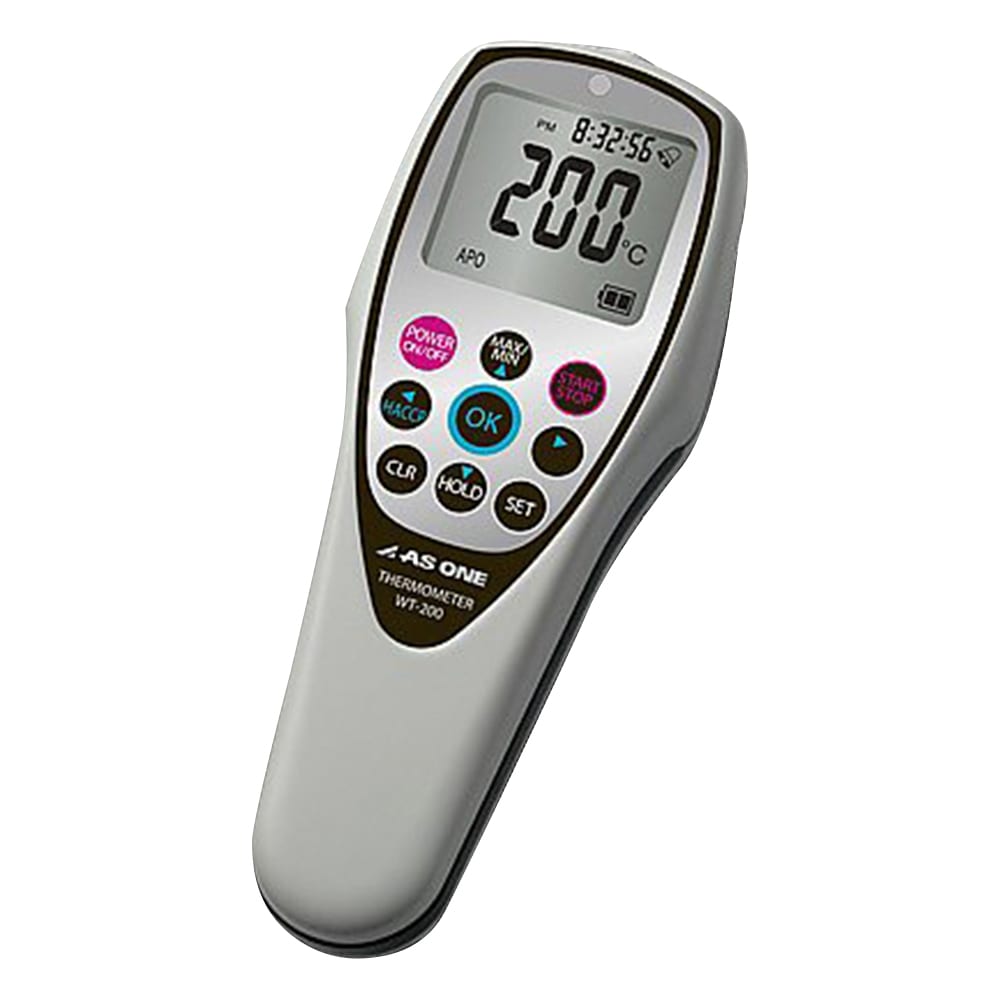 アズワン 防水デジタル温度計 HACCPアラート機能付　WT-200 1台（ご注文単位1台）【直送品】