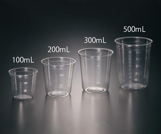 アズワン ディスポPPクリアカップ　300mL　1箱（500個入）　 1箱（ご注文単位1箱）【直送品】