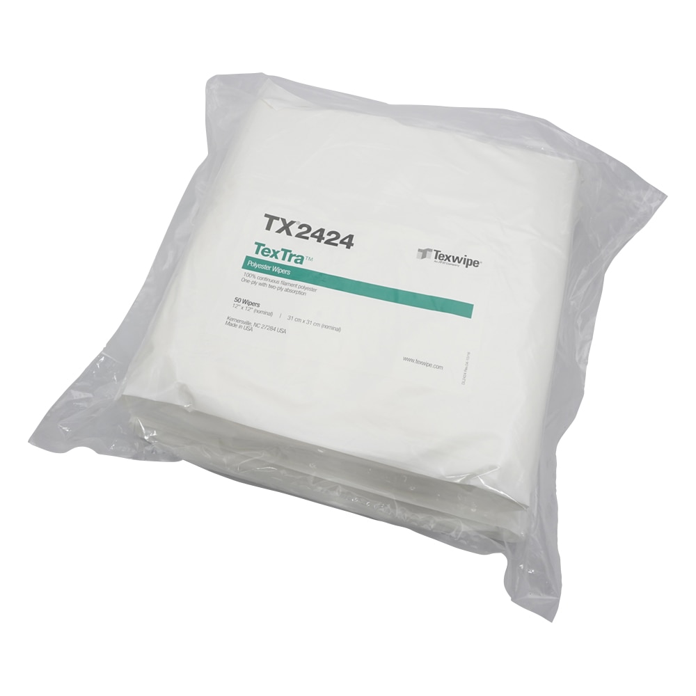 テックスワイプ（Texwipe） マイクロワイパー　Textra　310×310mm　1袋（50枚/袋×2袋入）　TX2424 1袋（ご注文単位1袋）【直送品】