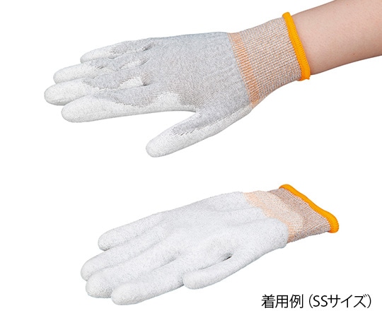 アズピュア（アズワン） アズピュアESDクール手袋（手の平コート） M 1袋（10双入）　 1袋（ご注文単位1袋）【直送品】