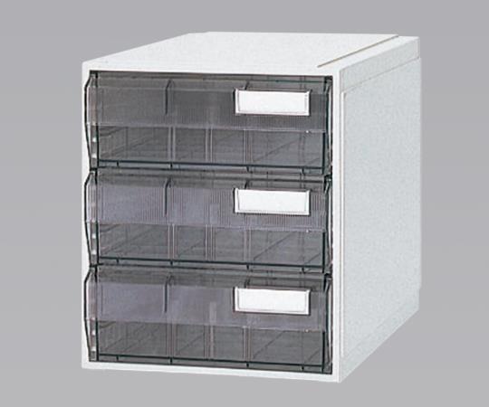 サカセ カセッター B4タイプ(引出3段)クリアー HB4-003 1個(ご注文単位1個)【直送品】