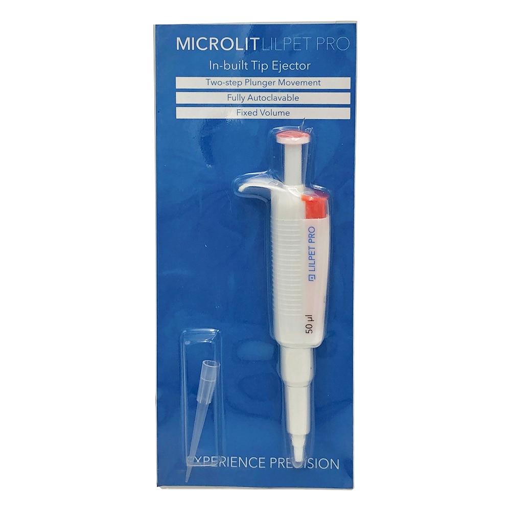 MICROLIT 小型定量ピペット(イジェクタ付き) 50μL LILP-50 1台(ご注文単位1台)【直送品】