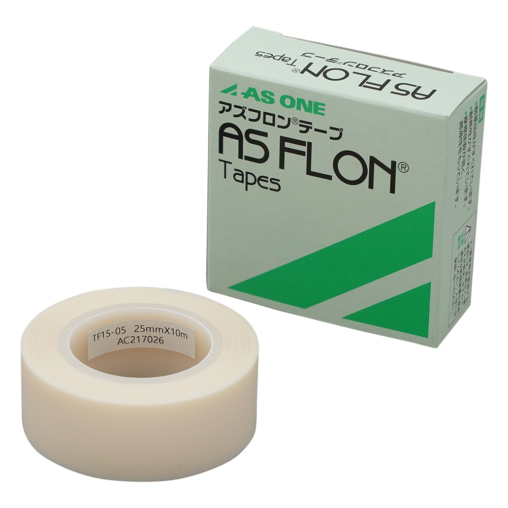 アズワン アズフロン(R)テープ 25mm×10m×0.18mm 1巻(ご注文単位1巻)【直送品】