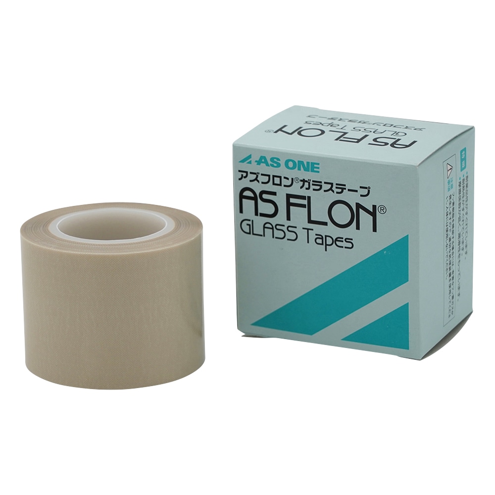 アズワン アズフロン(R)ガラステープ 50mm×10m×0.18mm 1巻(ご注文単位1巻)【直送品】