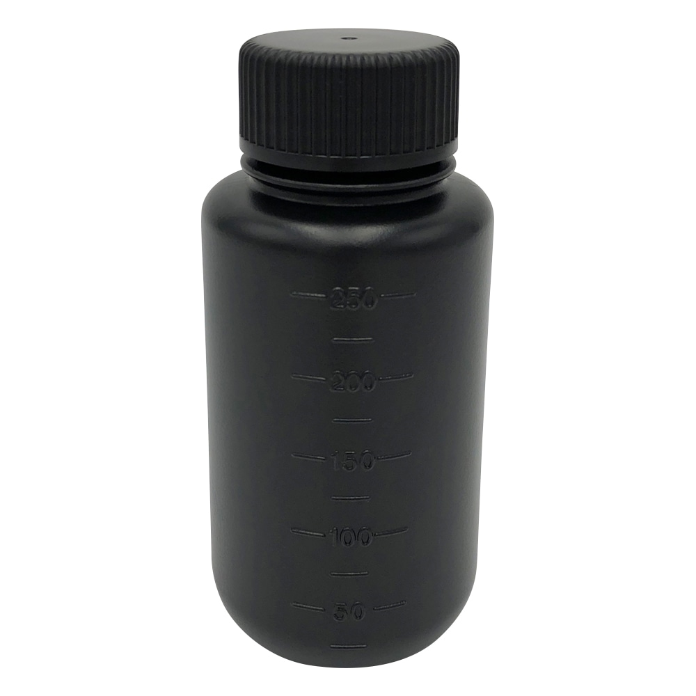 ニッコー・ハンセン Jボトル丸型 広口 遮光 250mL 1本 1530-13 1本(ご注文単位1本)【直送品】