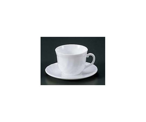 アズワン トリアノン カップ&ソーサー E8845 220ml φ87 7367001 1個(ご注文単位1個)【直送品】