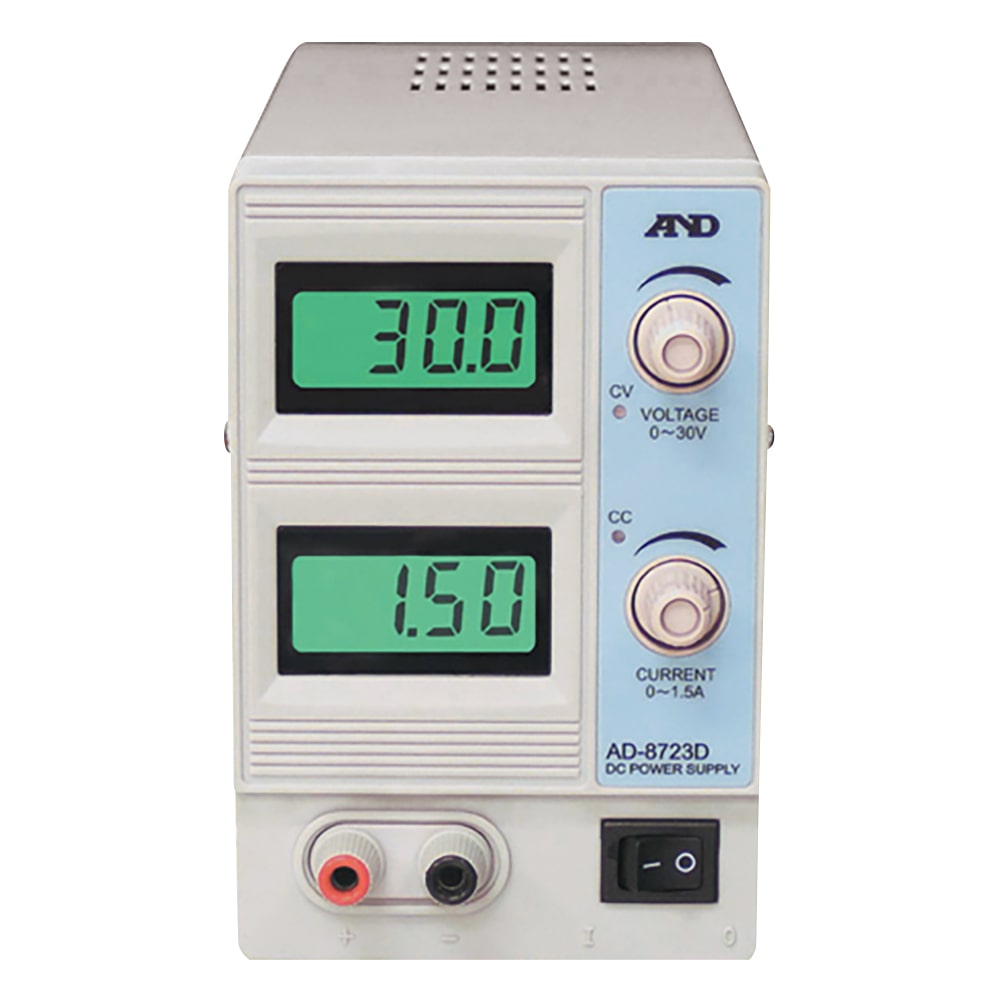 エー・アンド・デイ 直流安定化電源 AD872*シリーズ 30V-1.5A AD-8723D 1台(ご注文単位1台)【直送品】