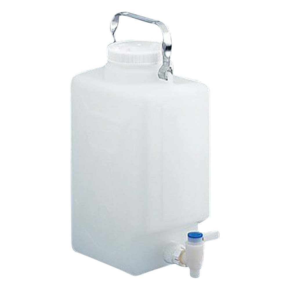 Nalge Nunc (サーモフィッシャーサイエンティフィック) フッ素加工活栓付角型瓶 9L DS2327-0020 1本(ご注文単位1本)【直送品】