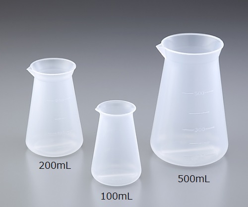 ニッコー・ハンセン PPコニカルビーカー 500mL 1個　3028-02 1個（ご注文単位1個）【直送品】