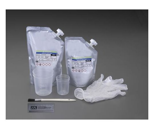 アルファ工業 1.0kg コンクリートひび割れ補修剤キット(夏用) EA934KC-12 1セット(ご注文単位1セット)【直送品】