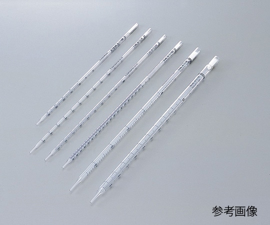 Fisher Scientific 硼珪酸ガラス製ディスポピペット レギュラー丈(綿栓付・滅菌済) 10mL 目盛0.1ml 1箱(100本×5箱入) 13-678-27F 1箱(ご注文単位1箱)【直送品】