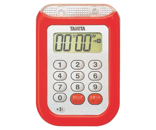 タニタ 防水大音量 タイマー レッド TD-377RD 1個(ご注文単位1個)【直送品】