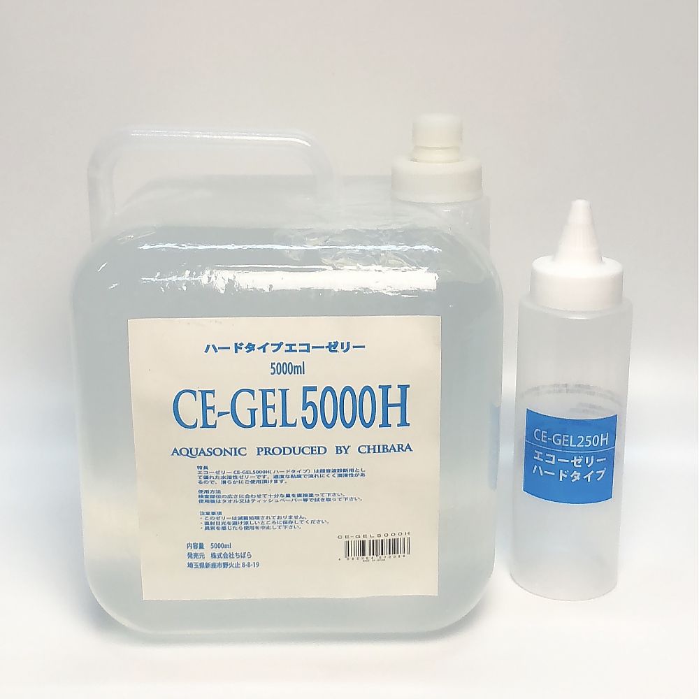 ちばら エコーゼリー 5L×1個入 ハードタイプ(超音波検査用) CE-GEL5000H 1箱(ご注文単位1箱)【直送品】