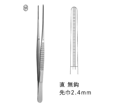 ジェイ・シー・ティ ドベーキー血管鑷子 JC02-2004 1個(ご注文単位1個)【直送品】