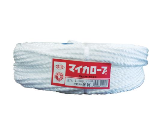 石本マオラン マイカロープ#7A1.5kg 白 MLP-7A 1巻(ご注文単位1巻)【直送品】