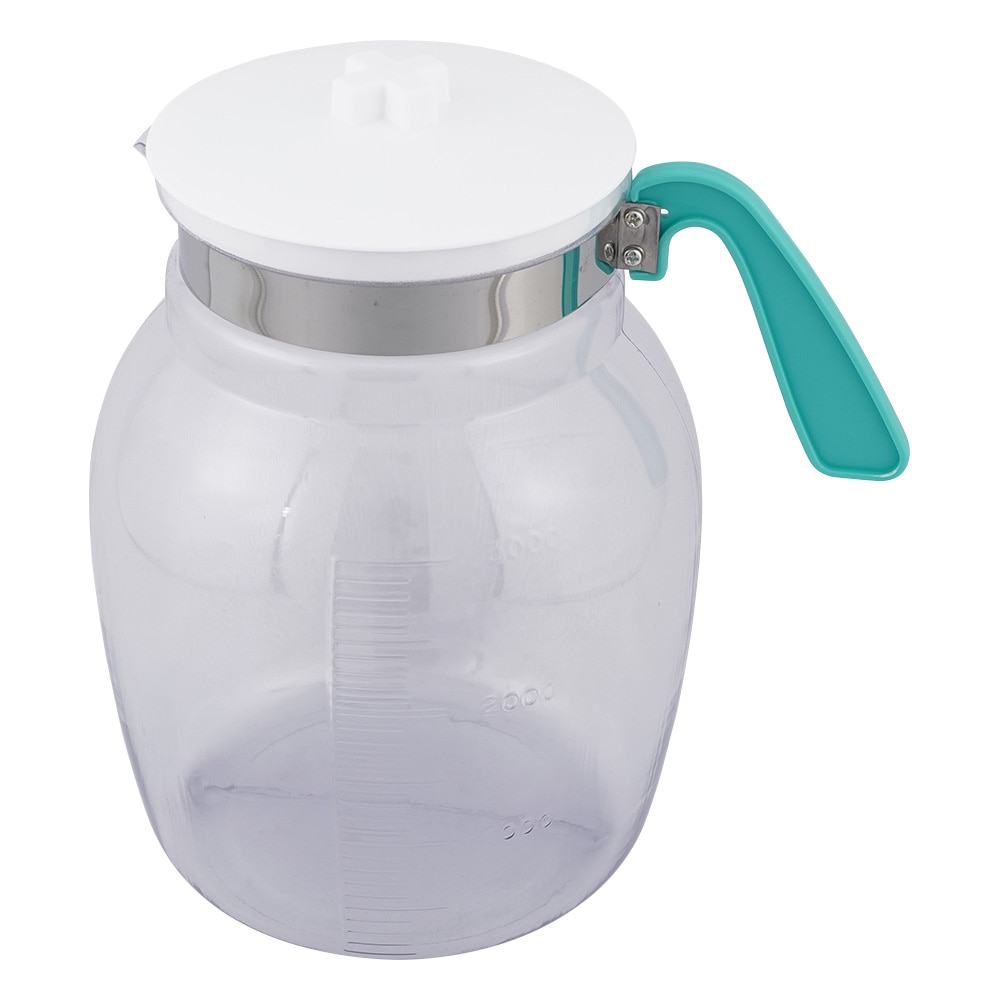 ナビス(アズワン) 蓄尿壷 透明蓄尿壷 3L用 透明蓄尿壺(塩化ビニル製) 1個(ご注文単位1個)【直送品】