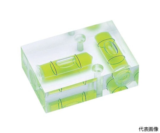 アカツキ製作所 平クロス型アイベル水平器(取付穴付) PTH-50 1個(ご注文単位1個)【直送品】