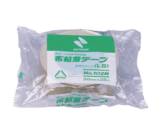 ニチバン 布粘着テープ102N黄土-50 50mmX25m 102N7-50 1巻(ご注文単位1巻)【直送品】