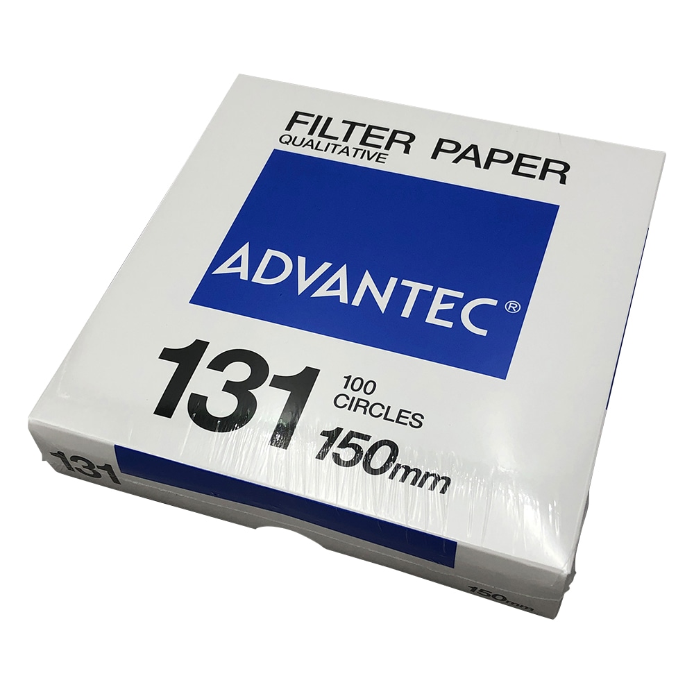 ADVANTEC 定性濾紙 No.131 100枚入 00131150 1箱(ご注文単位1箱)【直送品】
