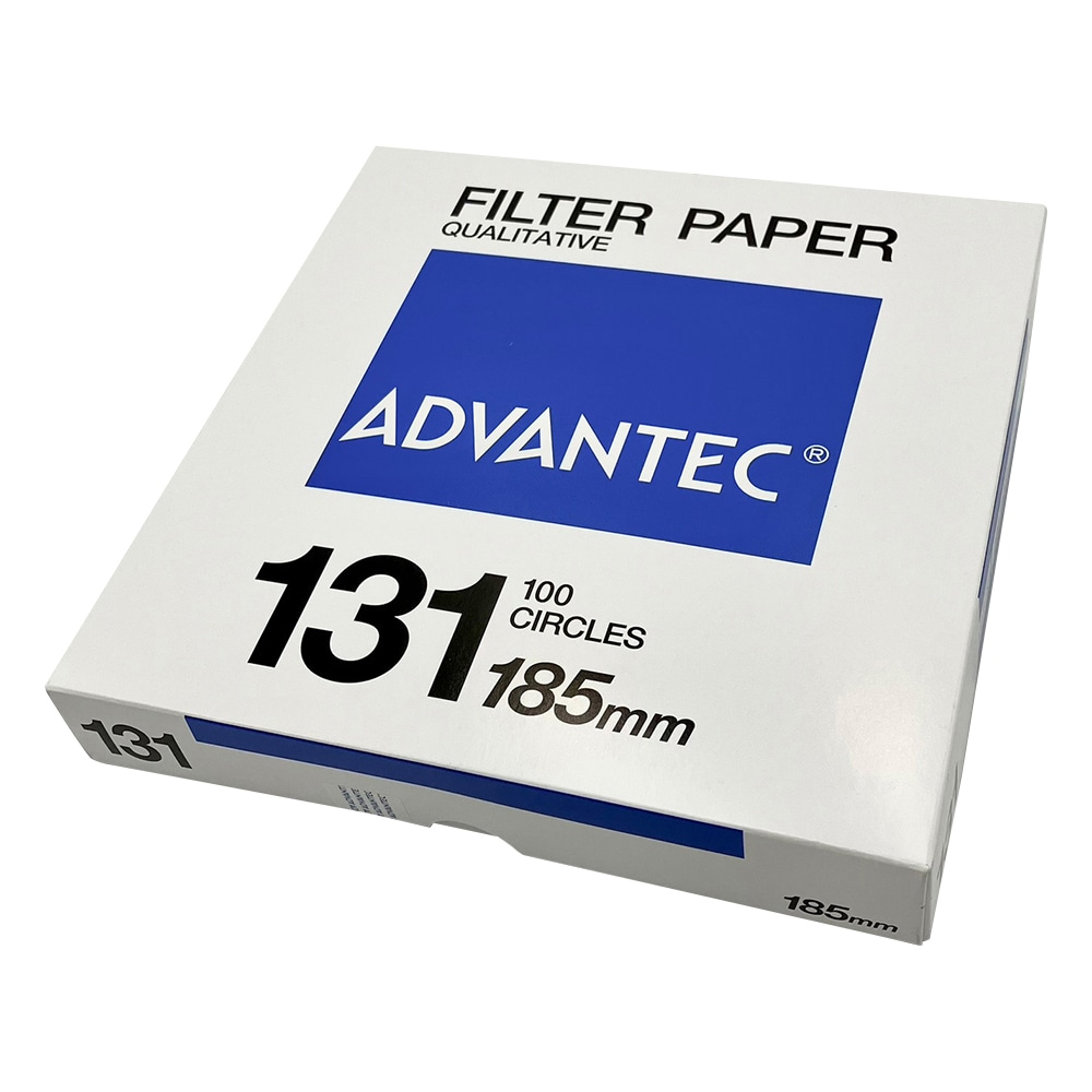 ADVANTEC 定性濾紙 No.131 100枚入 00131185 1箱(ご注文単位1箱)【直送品】