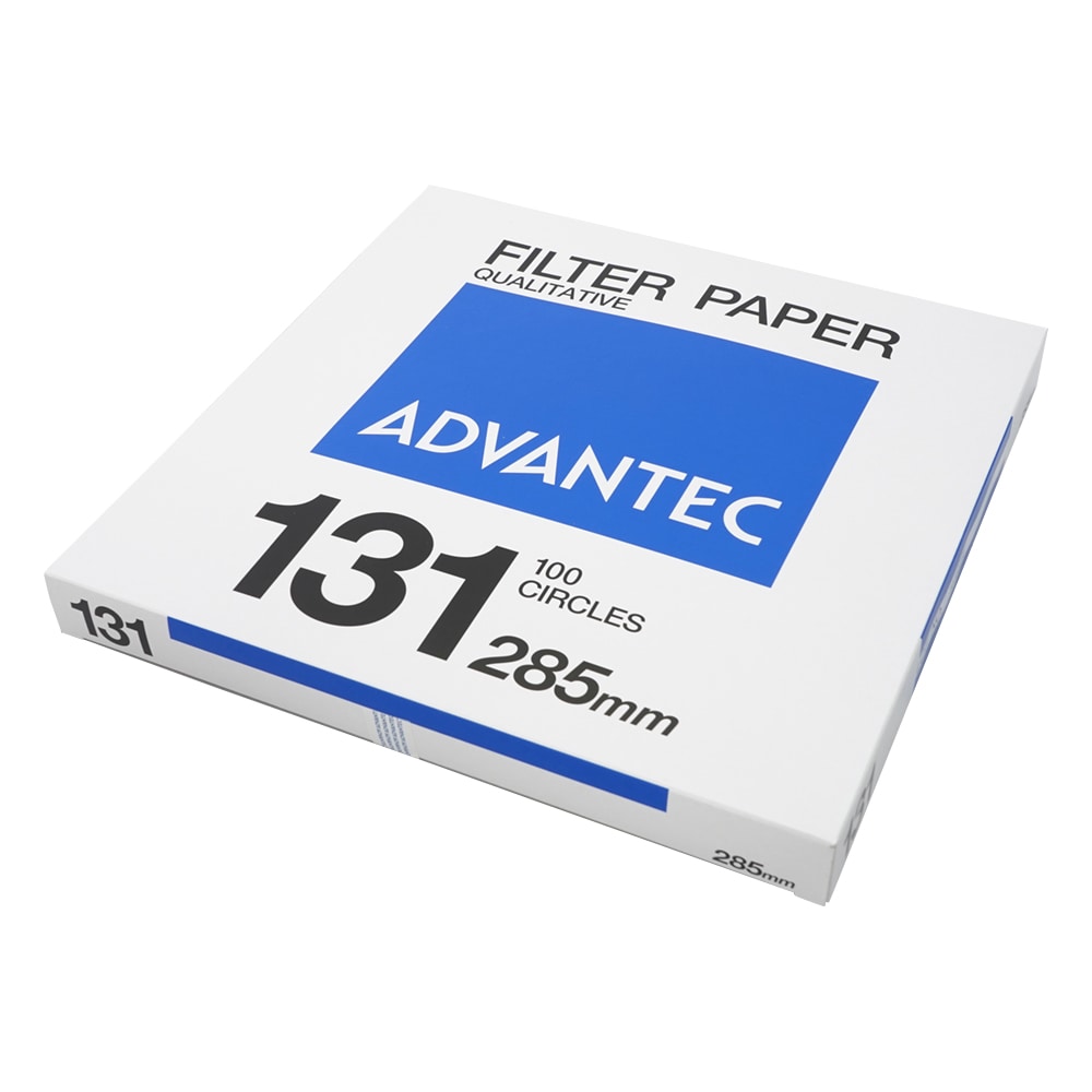 ADVANTEC 定性濾紙 No.131 100枚入 00131285 1箱(ご注文単位1箱)【直送品】