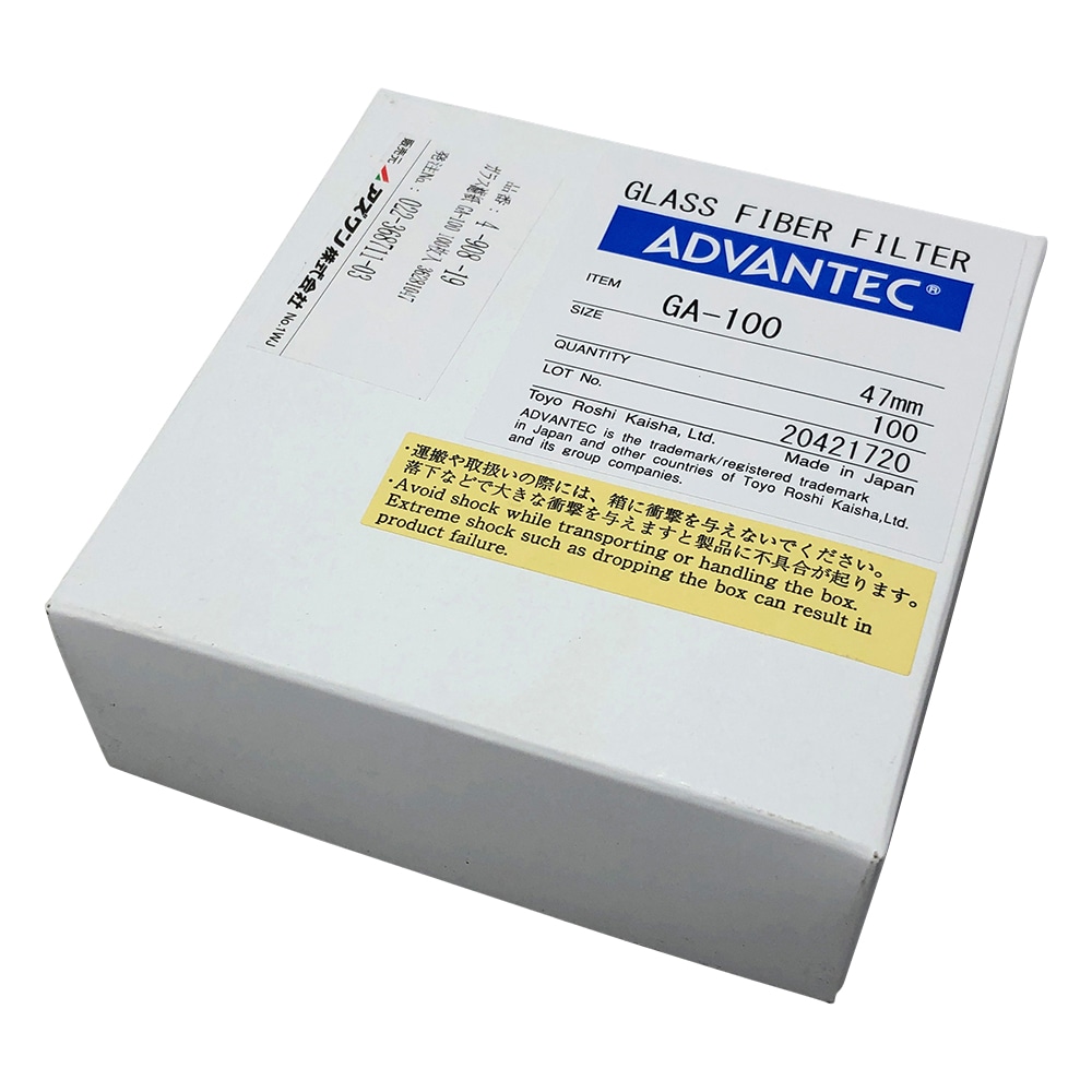ADVANTEC ガラス濾紙 GA-100 100枚入 36281047 1箱(ご注文単位1箱)【直送品】
