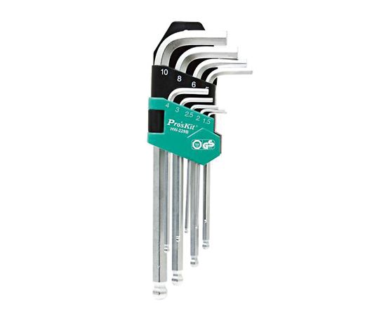 Pro's Kit 六角棒レンチ 9本セット HW-229B 1セット(ご注文単位1セット)【直送品】
