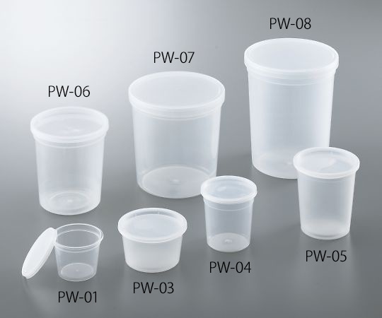 アズワン ディスポPPサンプル保存容器　2137mL　25個入　PW-08 1箱（ご注文単位1箱）【直送品】