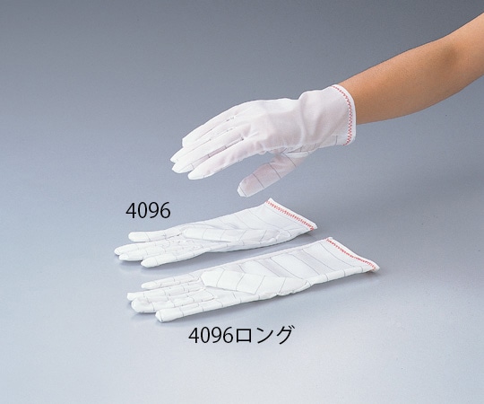 アズワン 無塵手袋　M　10双入　4096ロング 1袋（ご注文単位1袋）【直送品】