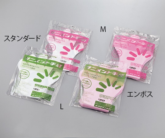 アズワン サニメント手袋　ポリパック　スタンダード　L　10パック　1000枚　 1箱（ご注文単位1箱）【直送品】