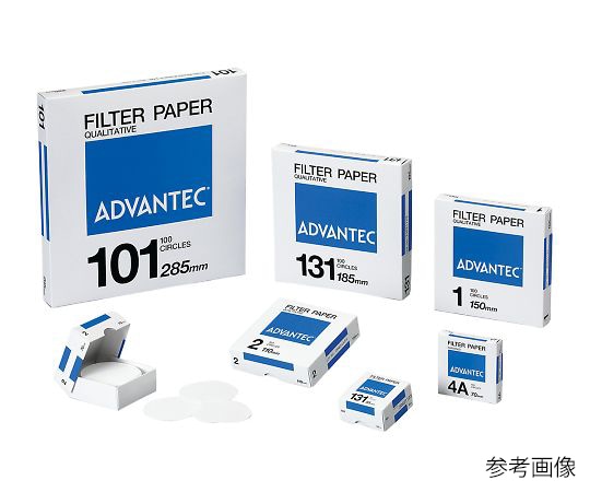 ADVANTEC 硬質濾紙　No.4A　100枚入　01411285 1箱（ご注文単位1箱）【直送品】