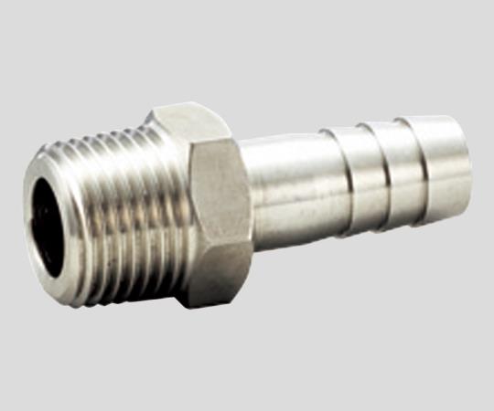 フローバル SUS304製ホースニップル 1/4×8　VHN-0208 1個（ご注文単位1個）【直送品】